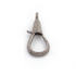 1 Pc Pave Diamond Lobster Clasp Oxidized Sterling Silver - With Diamond On Both Sides 31mmx14mm LB032