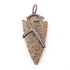 1 Pc White Topaz Shaded Jasper Arrowhead Pendant Over 925 Sterling Silver - Arrowhead Pendant PT047
